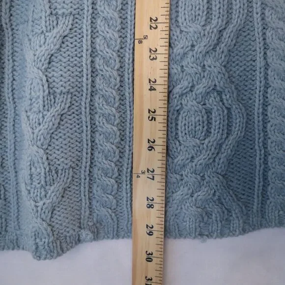 Aran Crafts Men's XXL Merino Wool Crew Neck Cable Knit Fisherman Sweater Ireland